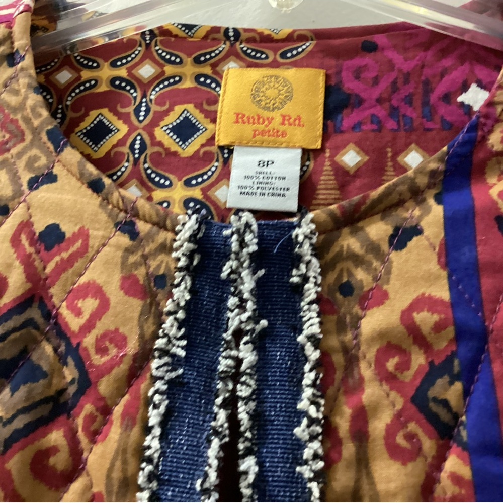 Ruby Rd. Multicolor Patterned Petite Women’s Jack… - image 3